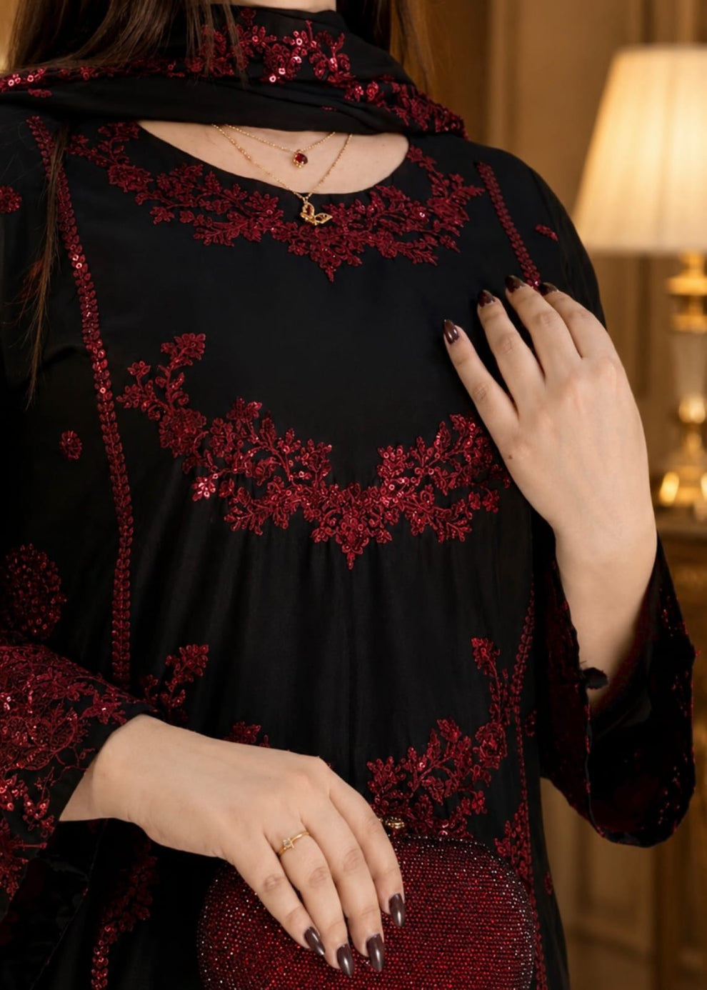 Hania Embroiderd 3Pcs