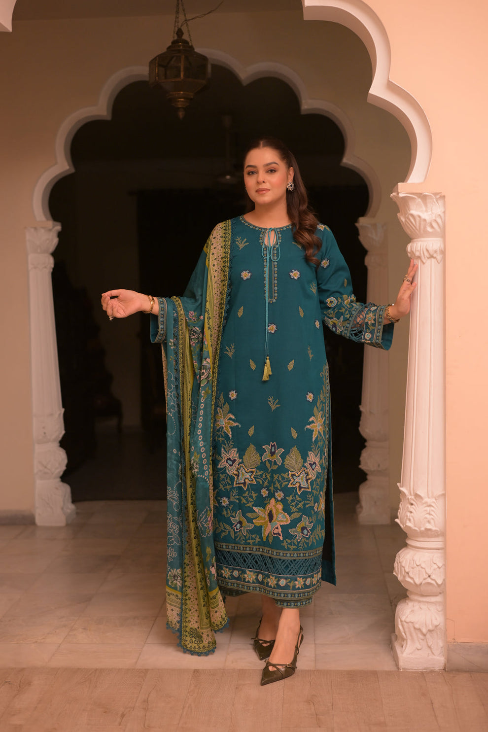 Hoorain Stitched 3 pcs