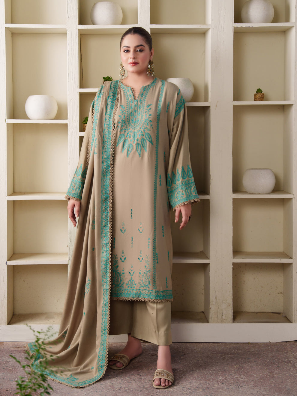 Eshal Emboriderd 3Pcs