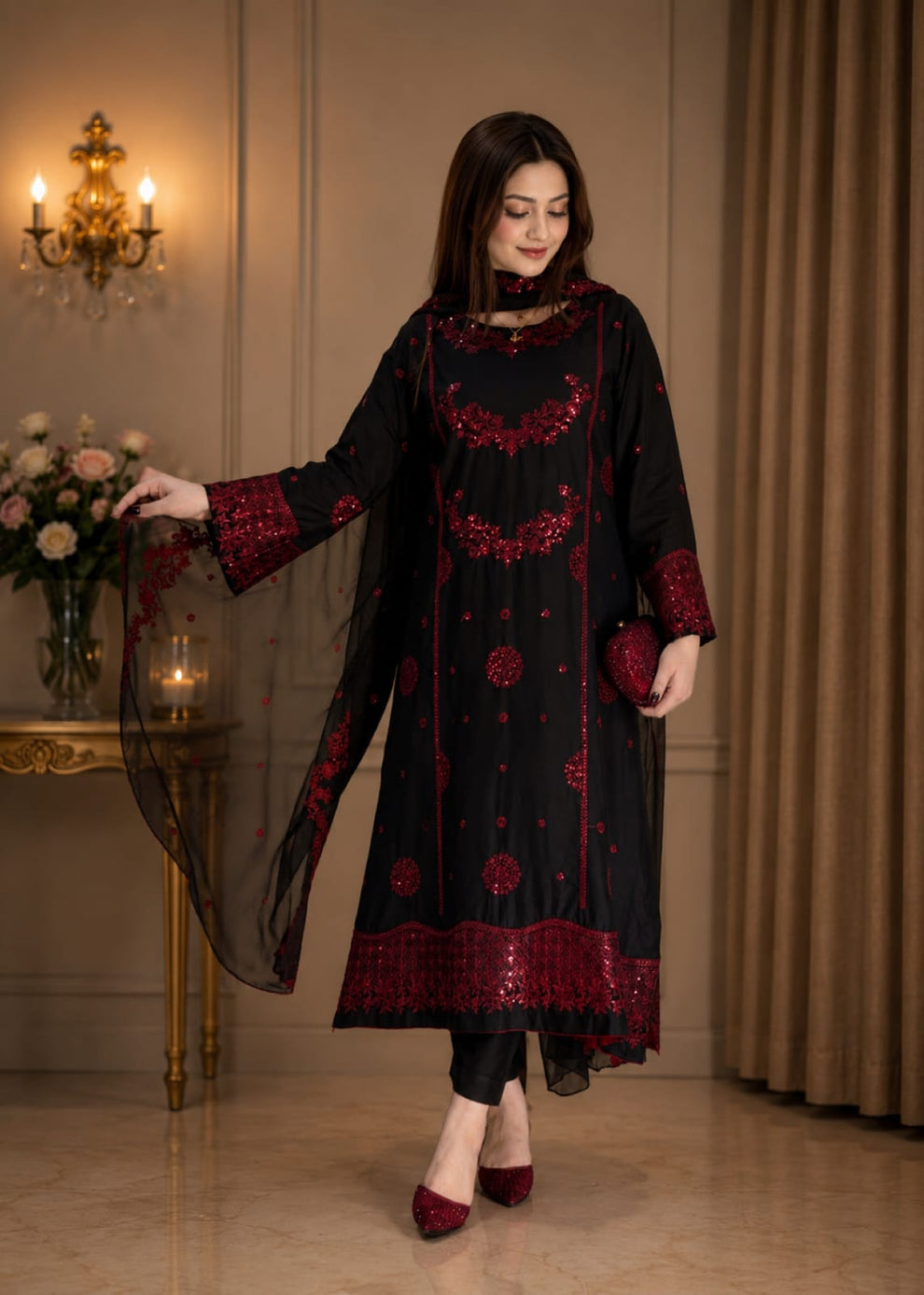 Hania Embroiderd 3Pcs