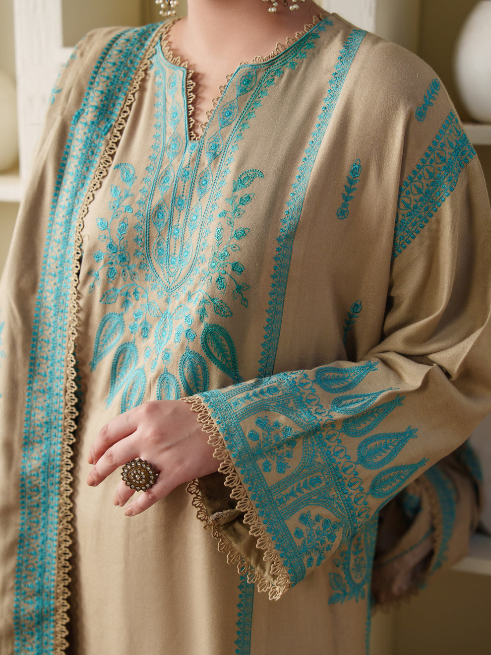 Eshal Emboriderd 3Pcs