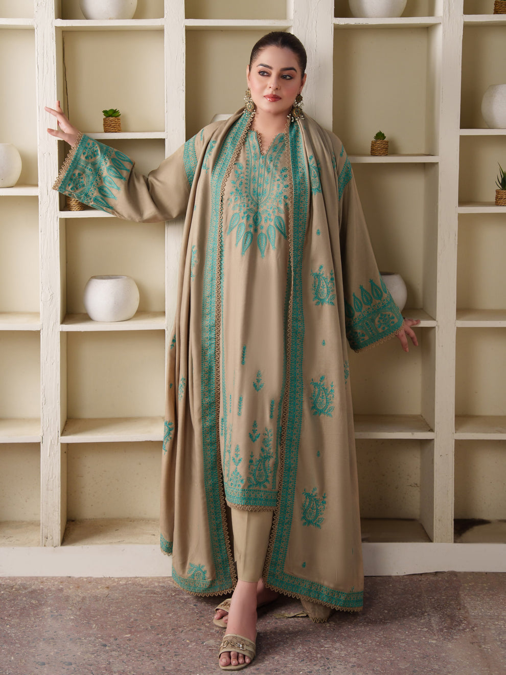 Eshal Emboriderd 3Pcs